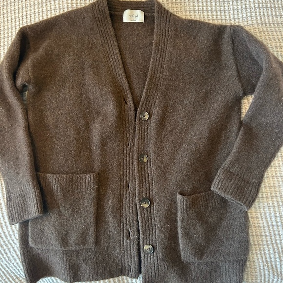 Aritzia Merino wool Wilfred chocolate sweater - Picture 1 of 5